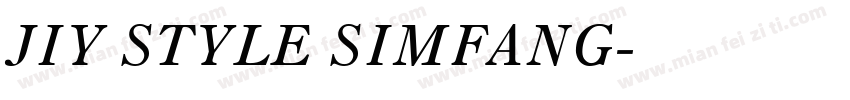 JIY STYLE SIMFANG字体转换